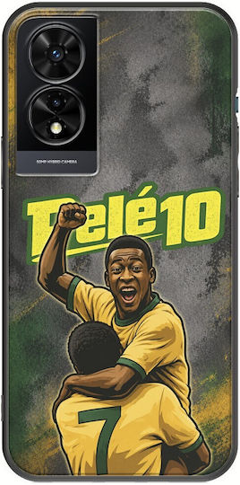 Husă World Stars Collection Pele TCL 505 Black TPU Siliconă Neagră