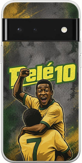 World Stars Collection Pele Case Google Pixel 6 5g Flexible TPU Transparent Silicone
