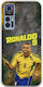 World Stars Collection Ronaldo Case Tcl 30 30 5g 30+ Flexible Tpu Transparent Silicone