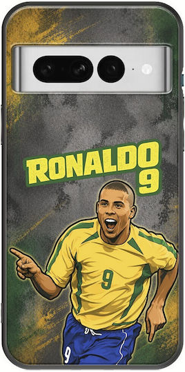 Handyhülle World Stars Collection Ronaldo Google Pixel 7 5G Schwarz TPU Schwarze Silikon