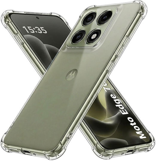 Techsuit Задна корица Силикон Водоустойчива Прозрачна (Motorola Edge 70 Pro)
