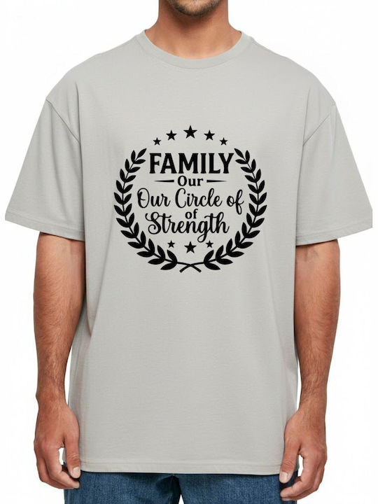 Oversized T-shirt Family Our Circle Strength Στ...