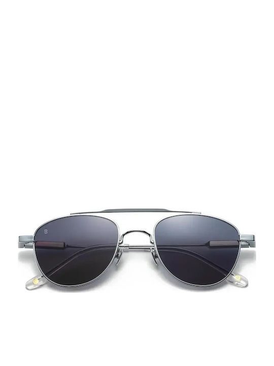 Men's Sunglasses with Silver Metallic Frame