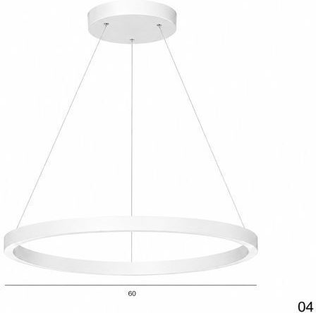 Slamp Lumini Suspendate Alb LED Cu Lumină Alb Cald