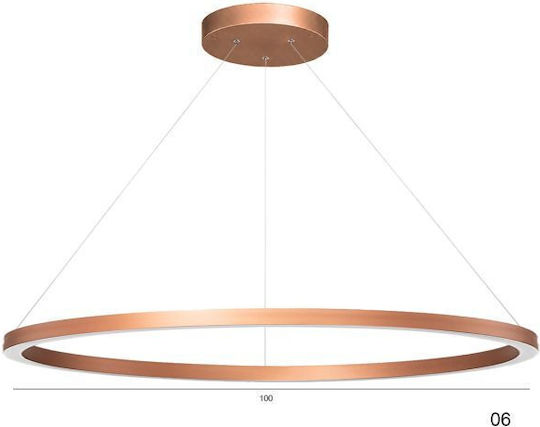 Slamp Lumini Suspendate Auriu LED Cu Lumină Alb Cald