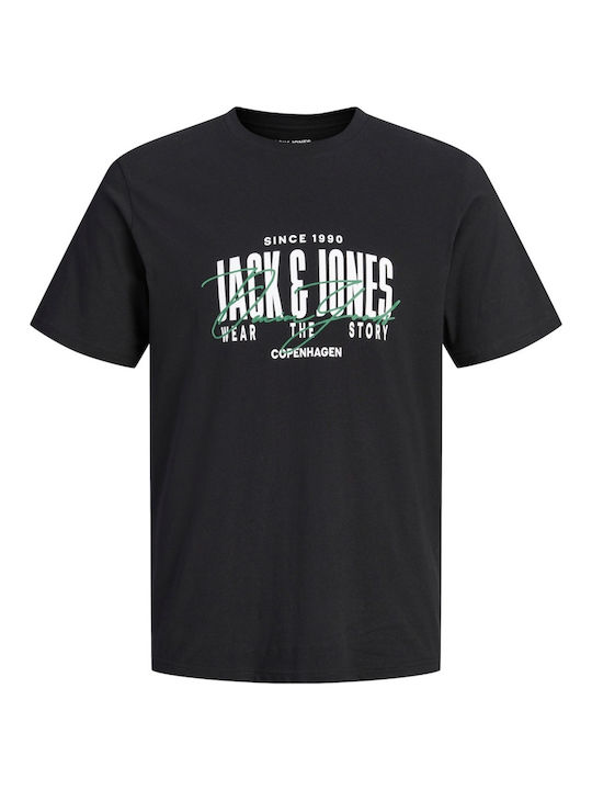 Jack & Jones Παιδικό T-shirt Μαύρο Crew Neck