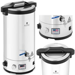Brauerei Kessel Bierproduktion Timer Edelstahl 30-110°C LED 2500 W 30 L