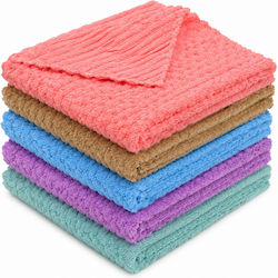 Set 5 Țesături De Curățare Din Microfibra 30 X 30 Cm Super Absorbante Reutilizabile Set 5 Țesături De Curățare Din Microfibra 30 X 30 Cm Super Absorbante Reutilizabile