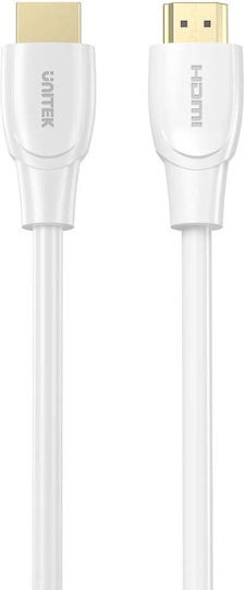 Unitek HDMI 2.1 Ultra High Speed 48Gbps 4K 120Hz HDR VRR Cable HDMI male - HDMI male 1m Λευκό