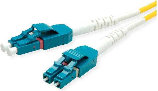 Roline Fiber-Optik-Steckverbinder LC-LC 0,5 m Gelbe Netzwerkkabel