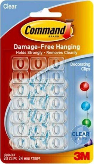 3m Command Transparente Kabelclips 21 Stück