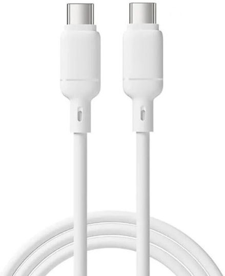 Wiwu USB 2.0 Cable USB-C male - USB-C 60W Λευκό 1m