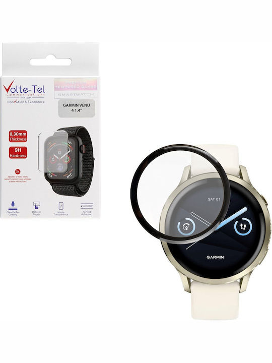 Volte-Tel Full Face Tempered Glass for Garmin Venu 4 41mm 1pc