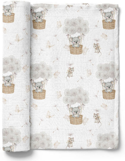 Bocioland Pătură Pepinieră Swaddling 110x110cm Bocioland Pătură Pepinieră Swaddling 110x110cm