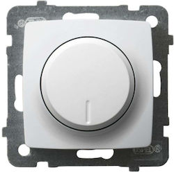 Ospel Comutator Cu Variator Cu Rama LED Rotativ 100W În Culoare Albă Ospel Comutator Cu Variator Cu Rama LED Rotativ 100W În Culoare Albă