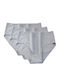 Baumwolle Damen-Slips 3er Pack Grau
