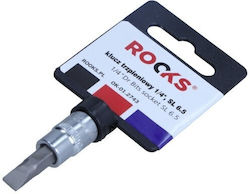 Rooks Καρυδάκι με Καρέ Υποδοχής 1/4" Διάμετρος 6.5mm