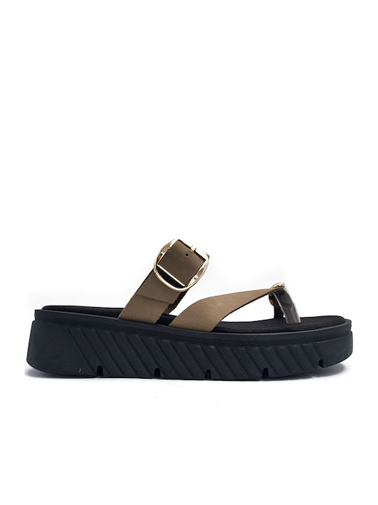 Shoelover Leder Flache Damen Sandalen Flatforms...