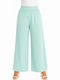 Women's Pantaloons with Rubber Band in Regular Fit Turquoise SH-41235-26TR-VER