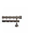 Import Hellas Metallic Curtain Pole Tapa Double by Rail Φ25mm 140cm Bronze