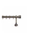 Import Hellas Metallische Vorhangstange Tapa Einzeln Φ25mm 300cm Bronze