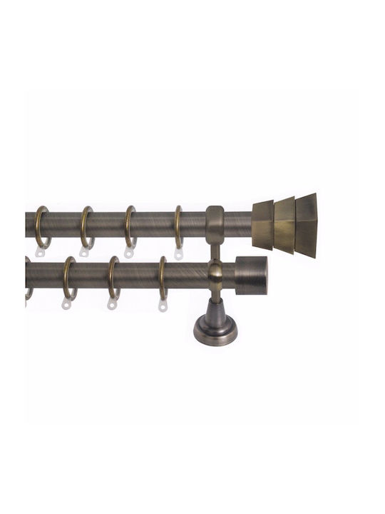 Import Hellas Metallic Curtain Pole No8 Double ...