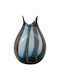 Fylliana Decorative Vase Glass Blue Size 23xHeight 33cm