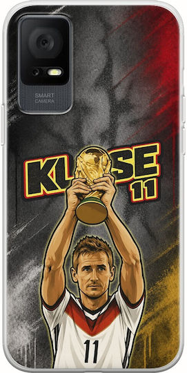 World Stars Collection Miroslav Klose TCL 406 Flexible TPU Transparent Silicone Case