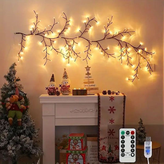 LED Weihnachtsbeleuchtung Warmweiß USB in Reihe