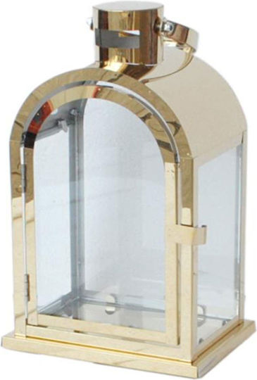 Atmosphera Φαναράκι Μεταλλικό Κίτρινο 16.5x11.5x28.5εκ.