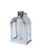 Atmosphera Metallische Graue Laterne 16,5x11,5x28,5cm