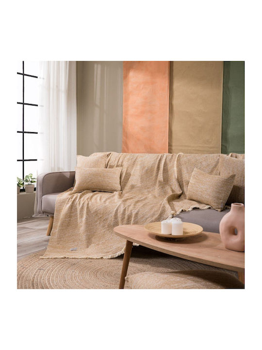 Teoran Tivoli Sofa Throw 2 Seater 180x250cm Yellow