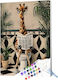 Diy Paint By Numbers Craft Acrylic Paint Giraffe 40 X 30 Cm