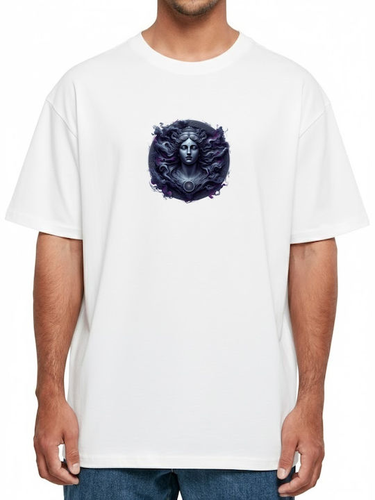 Oversized T-shirt Stylized Woman Swirling Hair ...