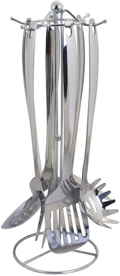 Max Home Max Home Rostfreier Stahl Kochgeschirr-Set Mit Ständer 6 Stück Max Home Max Home Rostfreier Stahl Kochgeschirr-Set Mit Ständer 6 Stück