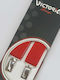 Men's Suspenders Victoria 25mm 4 Clips Monochrome 62025-120 Red