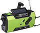 Renew Force Radio Portabil De Urgență Solar Cu Manivelă Power Bank 2000mah Lanternă Led Alarmă Sos Usb-c