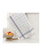 Linea Home Ray Kitchen Towel Made of 100% Cotton in Blue Color 50x70cm