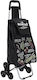 Fabric Shopping Trolley Foldable Black