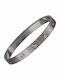 Theodora's Jewellery Men's Handcuffs Bracelet from Stainless Steel 18cm Jt-B077 Gray Charcoal