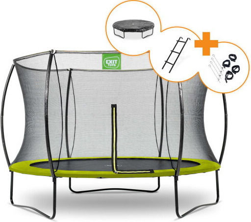 Exit Toys Trampolin Für Draußen Mit Durchmesser 305cm Mit Leiter Und Netz