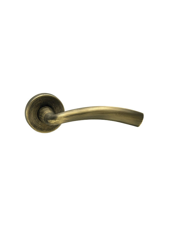 Viometale Türgriff Mit Rosette Paar Bronze