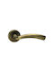 Viometale Front Door Lever With Rosette Pair Bronze