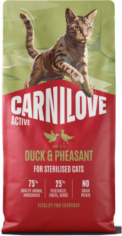 Carnilove Dry Cat Food Grain-Free for Adult Neutered Cats with Sensitive Urinary Tract with Duck / Pumpkin / Salmon / Potatoes / Meat / Chicken 0.4kg