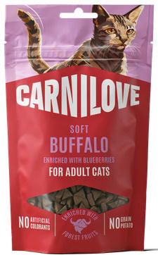 Carnilove Weiche Katzenleckerlis mit Leber Huhn und Kartoffeln für Erwachsene Katzen 50g