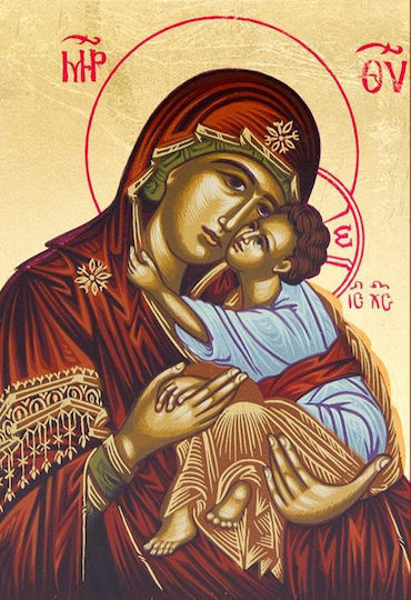 Olympus Diamond Painting "panagia Glikofilousa" Ψηφιδωτό Μωσαικό "παναγία Γλυκοφιλούσα"50x40