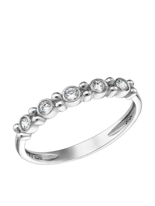 Ioannis Kosmima Women's Ring with Zircon from 9K White Gold