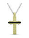 Visetti Männlicher Stahlkreuz mit Kette AKR1156