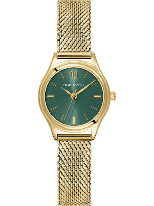 Pierre Lannier Women's Watch Battery with Gold Metal Bracelet