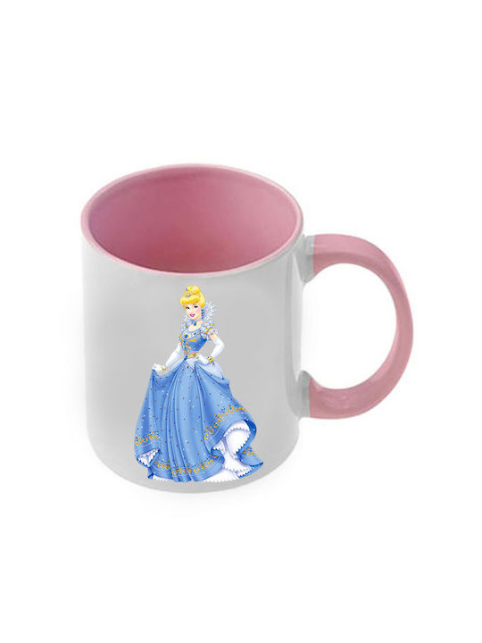 Mug Cinderella Pink Handle Interior